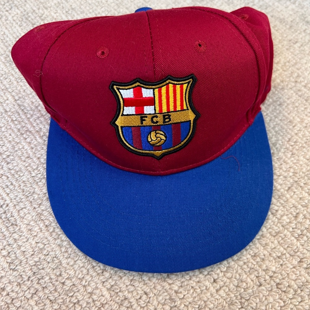 FCB Red and Blue Cap FC Barcelona